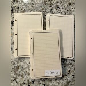 Day-Timer Planner Lined sheets